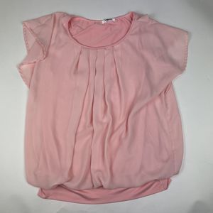 Zeagoo Pink Blouse - Women's Size Small - Elegant Casual Fashion